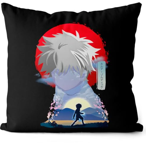 CottonCloud Hunter Killua Kissen mit Füllung 40cm Baumwolle Hunter Anime Japan Manga x