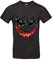 smilo & bron Herren T-Shirt mit Motiv Psychobats Bedruckt Schwarz Black M