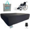 MAS Mobility Cojín Antiescaras 10CM Grosor 100% Viscoelástica para Silla de Ruedas, Silla y Sillón - Marca Española con Funda (Negro)