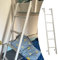 Etagenbettleiter, weiße Etagenbettleiter – 116 cm/130 cm/140 cm/150 cm hoch, verstellbare Ersatzleiter für Einzelbett-Etagenbetten für Wohnmobil, Wohnheim, Wohnwagen, Metallrahmen