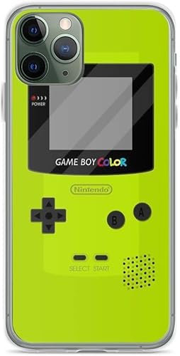 Phone Case Gameboy Color 1 6 Green Compatible with iPhone 11 12 13 14 15 Pro Max Mini XR SE 2022 7 8 X Xs 6S Plus For Samsung S21 S22 S23 Ultra A12 A51 A71 5G Transparent