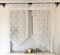 Vordesack Tenda a pannello jacquard con nappa, con ricamo, motivo floreale, 2 pezzi, altezza 90 x 45 cm, motivo floreale