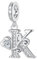 Cadeau de Saint-Valentin - Lettre K Pandora Charms S'adapte au Collier Bracelet Européen,Cadeau pour Femmes Filles Anniversaire