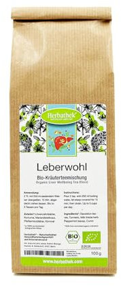 Leberwohl (bio) 100g von Herbathek für eine leckere Kräutertee Mischung | Heilkräuter Made in Germany