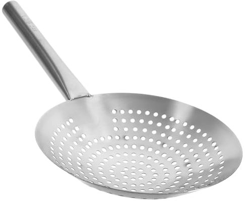 YUSUZH Cucchiaio Colino per Olio 2 cucharas for Espumadera, colador de Acero Inoxidable, Cuchara for Espumadera de Metal, colador for Cocina, for freír per Cucinare E Friggere