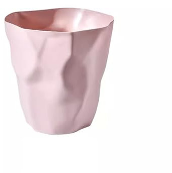 YHxFlux Grande poubelle simple pour la maison, le salon, la cuisine sans couvercle, grande poubelle créative pour chambre à coucher, bureau, rose, taille L