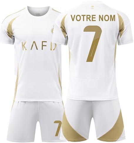 Générique Maillot de Foot Enfant Personnalisé avec Nom Numéro, 24/25 Ensemble et Tenue Pour Enfant et Adulte