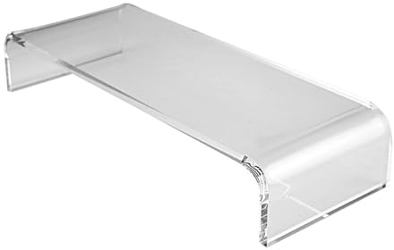 KHBUAB Computer Heightening Stand Acrylic Monitor Platform | Acrylic, Space-saving Base, Elevates Screen to Eye Level, Improves Work Efficiency for Desks