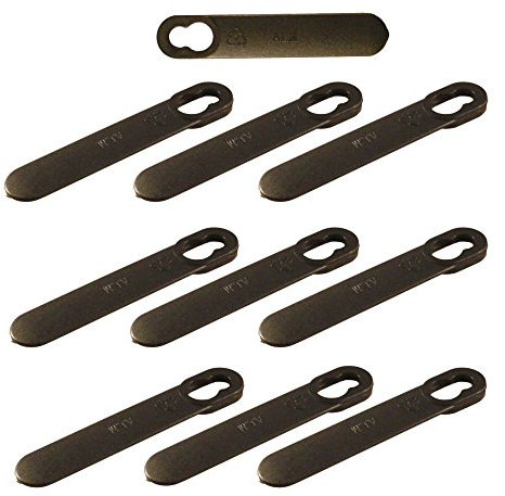 RocwooD 10 x Plastic Blades Fits Black & Decker GR120, GR120C, GX295, GX295C Lawnmower