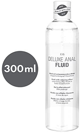 Lubrifiant anal EIS Deluxe | 300 ml | Effet longue durée et relaxant | Lubrifiant | À base d'eau et compatible avec sextoys | Sans silicone et végan | Gel lubrifiant pour sexe anal