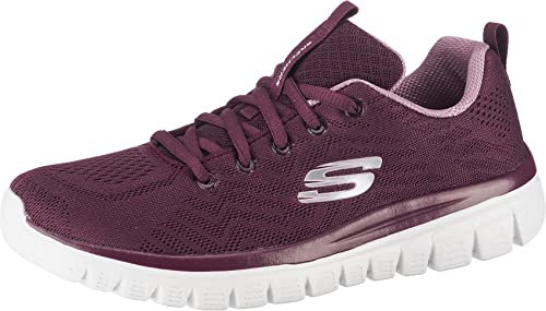 Skechers Sport Femme Graceful Get Connected Sneakers,Rouge,37 EU