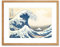 Hokusai Great Wave off Kanagawa Framed Wall Art Print Großartig Wand
