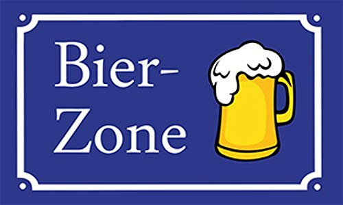 Flagge Bier-Zone Fahne 90x150 cm Hissfahne Fahnen Flaggen Bierkrug - Zone