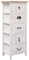 vidaXL Paulownia Holz Beistellschrank mit 5 Schubladen Nachtschrank Schubladenschrank Kommode Nachttisch Flurschrank Telefontisch 35x25x87cm