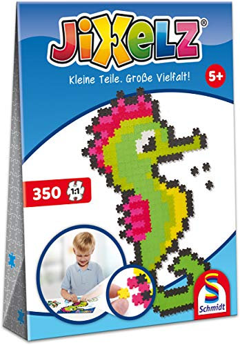 Schmidt Spiele 46109 Jixelz, Seepferdchen, 350 Teile, Kinder-Bastelsets, Kinderpuzzle