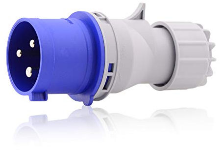 Intratec fiche CEE 32A 230V IP44 3 pôles 6h bleu/gris, IEC60309, fiche d’alimentation, qualité industrielle