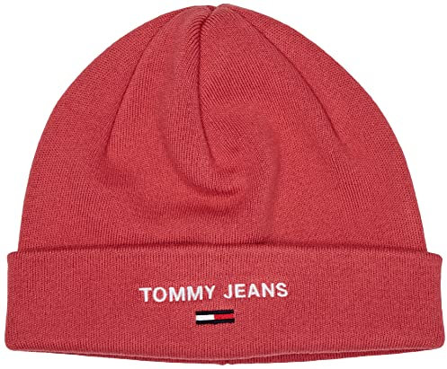 Tommy Hilfiger Damen Tjw Sport Beanie Hut, Tiefe Wassermelone, Einheitsgröße