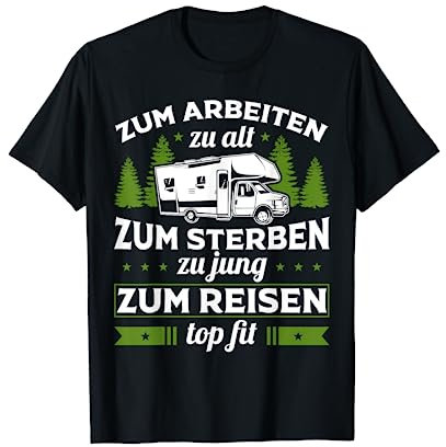 Wohnmobil Rentner Camping Opa Geschenk Camper Urlaub T-Shirt