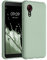 kwmobile Hülle kompatibel mit Samsung Galaxy Xcover 5 Hülle - weiches TPU Silikon Case - Cover geeignet für kabelloses Laden - Graugrün