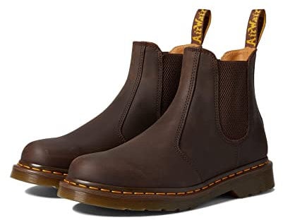 DR MARTENS Mixte Chelsea Boot, Dark Brown Crazy Horse, 46 EU