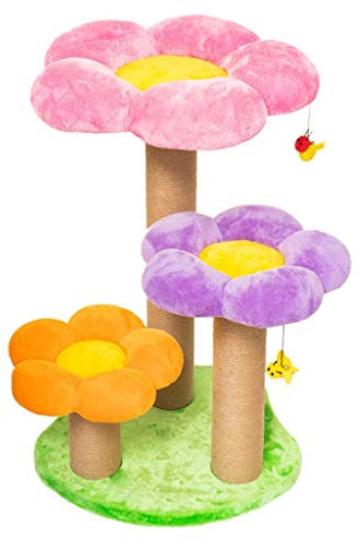 ZAW Kratzbaum Katze Baum Multi Level Blume Katze Handtuch mit Kratzer Postkatze Kätzchen Aktivitätszentrum Spiel Katze Kratzer Pfosten Spielzeug Katzenbaum Kratzbäume (Color : B)