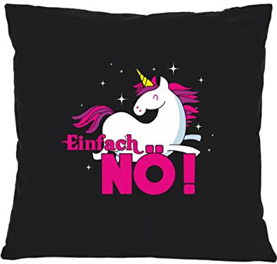 Spaß Kostet Kissen mit Spruch und Füllung Dekokissen Einhorn Einfach NÖ