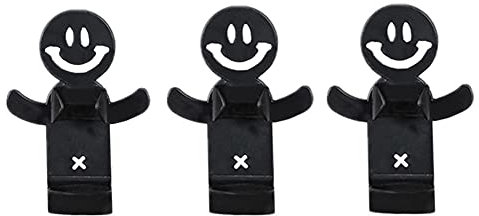 PLUS PO Toothbrush Holder ZahnbüRstenhalter Elektrische ZahnbüRste Zahnbürste Und Zahnpasta Halter Zahnbürste Halter Wand Bad Zahnbürste Halter Set Black,3PCS