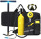 MSHENUED Bouteille de plongée, Mini Bouteille de plongée à air de Rechange 1 L, capacité 15-20 Minutes, Mini Bouteille de plongée avec Pompe à air Haute Pression pour Voyage et plongée (Jaune)