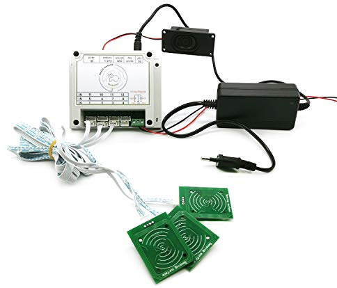 BearHoHo Room Escape Props RFID Reader IC Card One to One to Unlock Chamber with 2 Sets IC Cards of Secrets Game Prop (7 IC Card Sensors, with Audio)