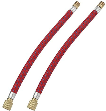 HOSIS Tuyau de rallonge de Pompe à vélo, matériaux de cuivre en Nylon Tuyau de rallonge de gonfleur à Fonctionnement Simple 16,6 cm/6,5 Pouces de Longueur pour la Maison pour l'extérieur