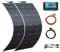 BEIJIAYI Panel Solar Flexible 2 * 500w, Paneles Solares Fotovoltaicos Monocristalinos 1000w con Controlador Carga 40A El Cargador Solar Fotovoltaico Es Adecuado para Tiendas Campaña RV Yates
