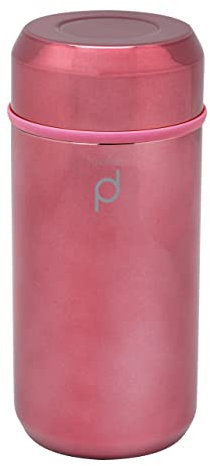 DrinkPod + Vakuum-Isolierflasche, Metallic Roségold, 350 ml