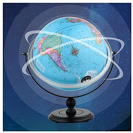 globes of earthWorld Globe 12 In Large Globes For Adults 720°Rotation Globe Of World With Black Wooden Stand Educational World Globe For Teachers Children Geographic Globes