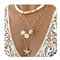 Long tiantian Summer Beach Necklace Shell Necklaces for Women Starfish Necklace Summer Jewelry Beach Vacation Outfits for Women Teen Girls