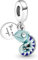 GHMIOU Charms 925 Sterling Silber 5A Zirkonia Charm Anhänger für Armband Charm Bead Pendant für Europäische Armbänder Halsketten Schmuck Geschenk für Damen Frauen (Chameleon)