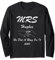 Mrs. HUGHES 2023, er hat einen Ring darauf gelegt, Verlobung, Hochzeit Langarmshirt