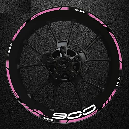 Motorrad-Rad-Aufkleber Racing Rim Stripe Tape Decal Accessori Wasserdicht Für Kawasaki Z900 Felgenaufkleber (Color : 13)