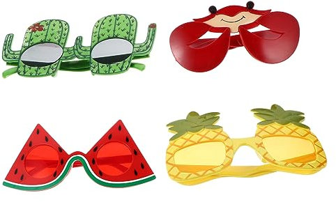 PACKOVE 4stücke Kreative Partybrillen Lustige Sonnenbrillen Für Karneval Fasching Kostüm Party Foto Requisiten Für Junge Mädchen Und Erwachsene