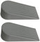 Extra Large Door Wedge, 2 Pack Rubber Door Stoppers, Durable Doorstop for Home Office Bedroom (Grey)