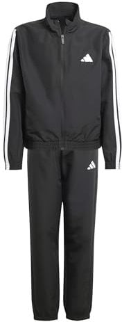 adidas Unisex Kids ESSENTIALS CLIMACOOL TRACKSUIT, black/white, 9-10 Years
