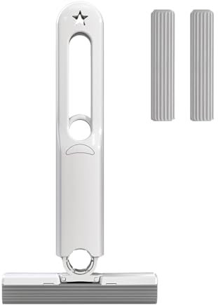 Self-Squeeze Cleaning Mop,Wet And Dry Use Cleaning Mop - Hand Mop Easily Dry Strong Absorbent 360 Degree Rotating Mop For Glass, Car, Desktop