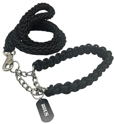 Power-Leash Basic/das Starke Hundeleine-Set für deinen Begleiter (Schwarz, S)