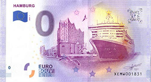 0 Euro Schein Hamburg · XEMW 2020-1 · Deutschland · Souvenir o Null € Souvenirschein ·