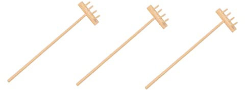 VICASKY 3pcs Gardening Tool Sand Rake for Zen Garden Mini Tabletop Accessories