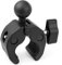 GEPULY 1''/25mm Ball Clamp Mount Compatible with Handlebar Rail 20-50mm in Diameter, Fit for RAM Mounts B Size 1Inch Ball Double Socket Arm Round/Square/Odd-Shaped Bar Bike Motorcycle Phone Holder
