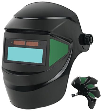 Schweißhelm - Automatik Schweißhelm Mit Automatischer Verdunkelung | Schweißmaske Gesichtsschutz | Kopfbedeckung Für Augenschutz | Vollautomatik Schweißerhelm | Schweisshelme | Schweißermaske