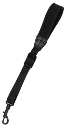 Verstellbarer Saxophon Nackengurt für Musiker, Weich, Schwarz, Zubehör | Instrumentenband, Nackenbelastung, Schont das Instrument, für Profis und Junioren