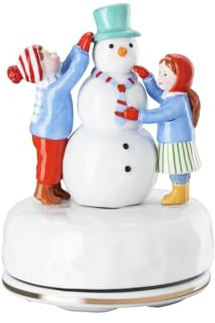 Hutschenreuther Weihnachten Sammelkollektion 2025 Weihnachtsspiele Spieluhr groß; Höhe 16 cm/Ø 11,5 cm; limitiert auf 999 Exemplare; Melodie: Ihr Kinderlein kommet