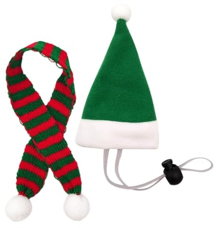 Hüte für Hühner, Weihnachtsmann-Kostüm-Zubehör für kleine Haustiere, Mini