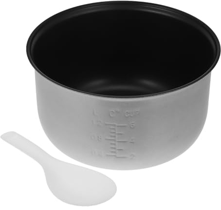 SEWACC Cuiseur à riz - Pot intérieur de 3 l - En alliage d'aluminium antiadhésif - Pour la préparation du riz domestique - Récipient de rechange pour cuisinière électrique
